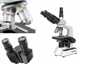 Professionele microscoop trinoculair
