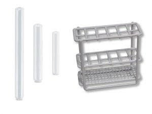 Complete set Reageerbuisjes met basis standaard